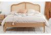 5ft King Size Leonie French Style,Oak & Rattan Wood Wooden Bed Frame 7